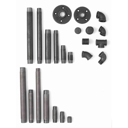 Ironwerks Designs 1/2" x 3" Decorative Sandblast Iron Pipe Nipple, 10PK SND-1/2x3-10